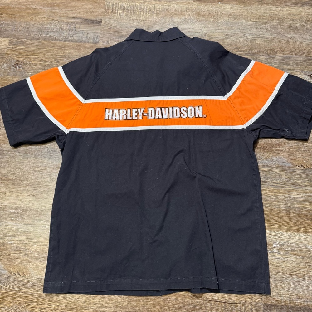 Vintage Harley Davidson Biker Button Up Shirt - Picture 5 of 5